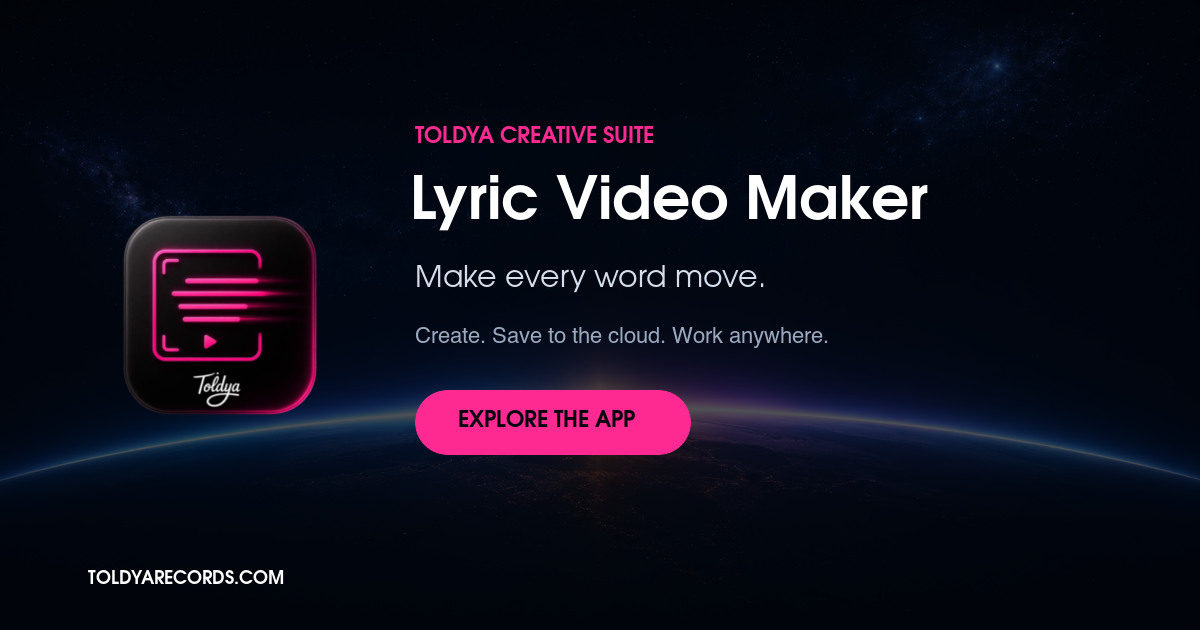 Toldya Lyric Video Maker
